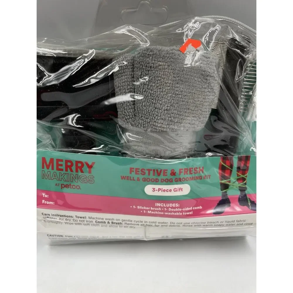 NEW Merry Makings Festive & Fresh Well & Good Dog Grooming Kit